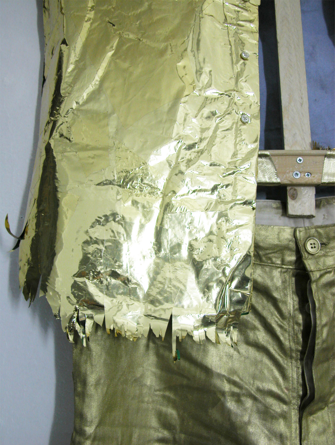 Golden Gestures (2011)  TEXTILE SCULPTURE